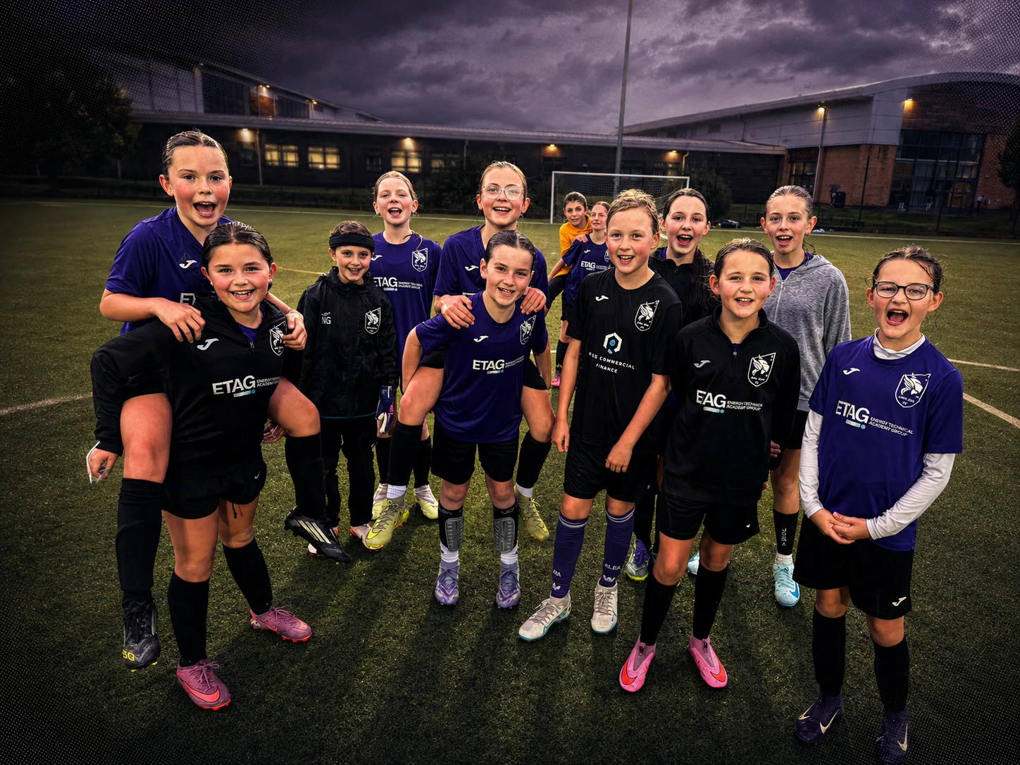 She Can FC players together on the pitch after training